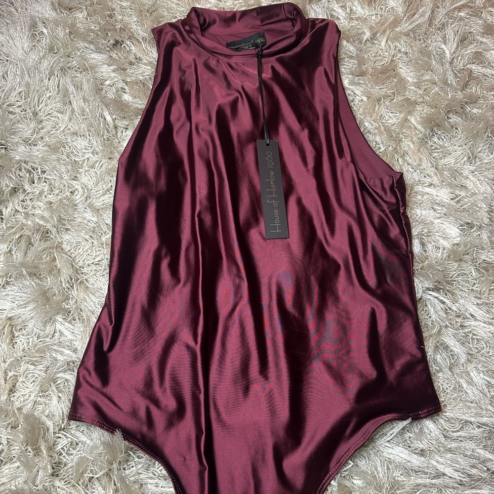 House of Harlow maroon bodysuit